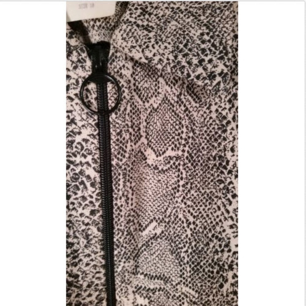 Positive Attitude Jacket 10 zip up Snake pattern - Picture 3 of 4